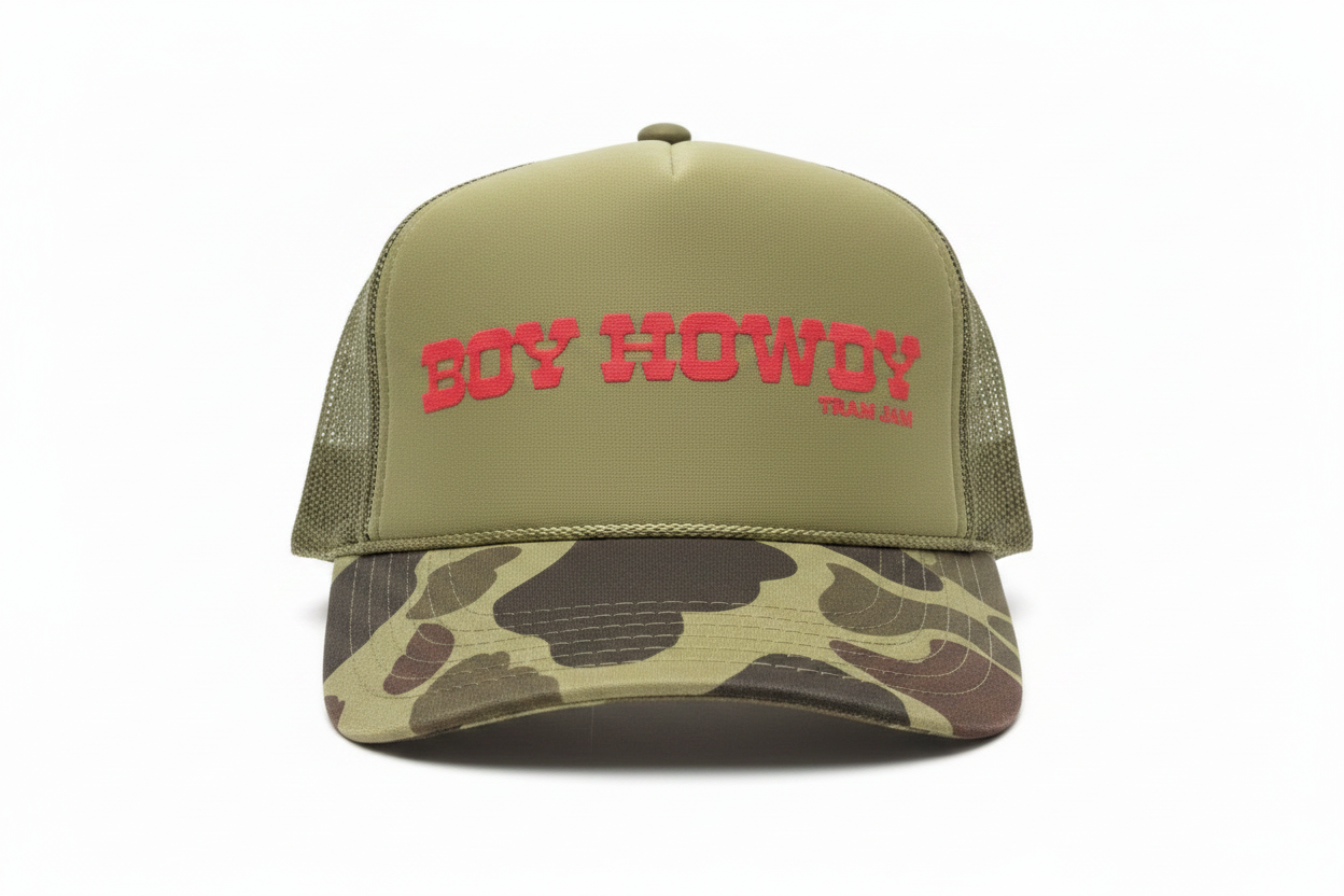 Boy Howdy Tram Jam Hat - Front View